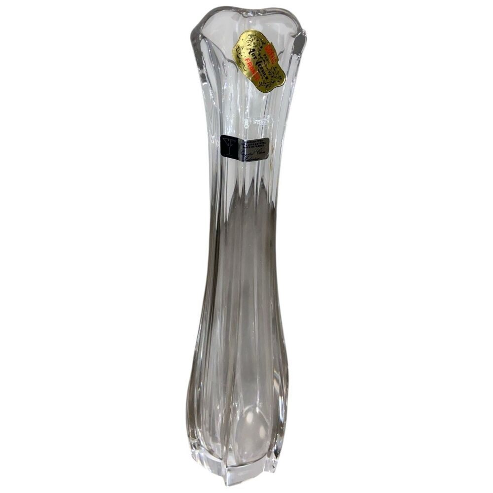Cofrac Crystal Swung Vase 14”- Heavy